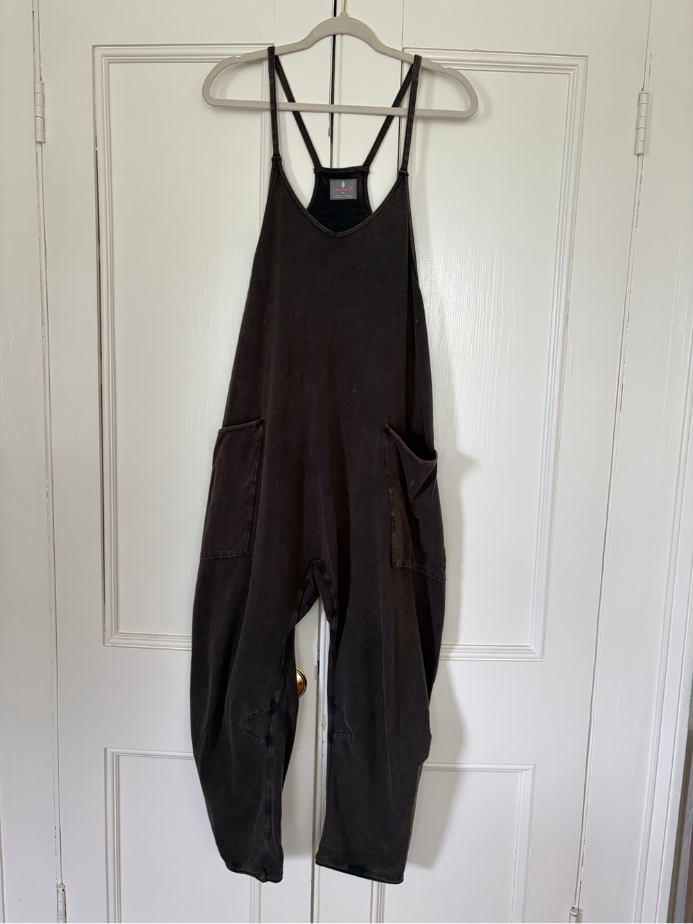 FP Movement by Free People Black Loose Romper Jumpsuit